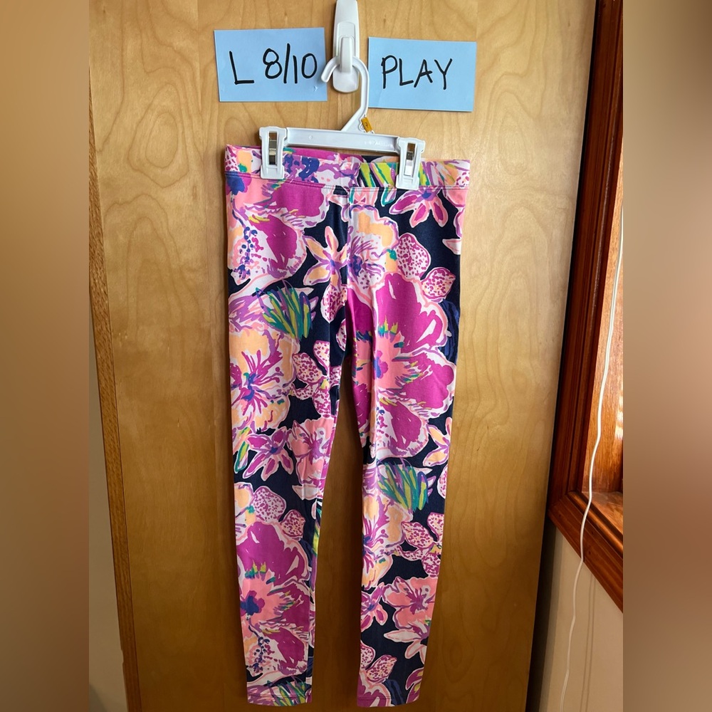 Lilly Pulitzer Pink and Purple Floral Leggings